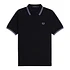 Twin Tipped Fred Perry Shirt (Navy / Ultra Violet / Ultra Violet)