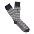 Zigzag Sock (Anchor Grey)