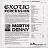 Martin Denny - Exotic Percussion Sea Glass Colored Vinyl Edition