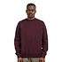 Organic Oversized Crew (Oxblood Red)