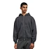 Organic Oversized Zip Hood (Lava Grey)