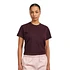 Organic Boxy Crop Tee (Oxblood Red)