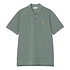 S/S Chase Pique Polo (Silver Pine / Gold)