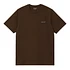S/S Script Embroidery T-Shirt (Liberica / Air Sky)