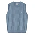 W' Checker Vest Sweater (Frosted Blue)