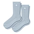 Madison Pack Socks (Pack of 2) (Air Sky / White + Air Sky / White)