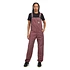 W' Bib Overall Straight "Hubbard" Canvas, 9 oz (Dusky Pink Stone Canvas)