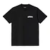 S/S University Script T-Shirt (Black / White)