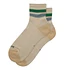 Retro Athletic Ankle Socks (Green / Light Blue)