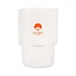 Stacking Mug (Clear / Orange Logo)