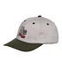 Turtle 6 Panel Cap (Light Grey / Seaweed)