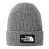 TNF Logo Box Cuffed Beanie (Tnf Medium Grey Heather)