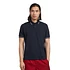 Twin Tipped Fred Perry Shirt (Made in England) (Navy / White / Maroon)