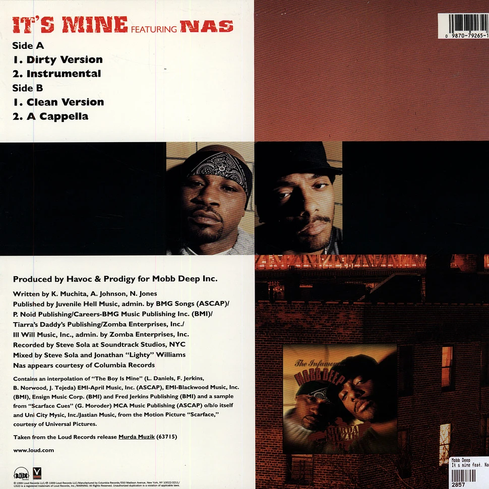 Mobb Deep Featuring Nas - It's Mine