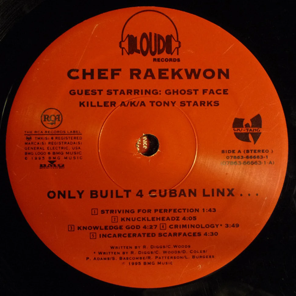 Raekwon Guest Starring: Ghostface Killah A/K/A Tony Starks - Only Built 4 Cuban Linx...