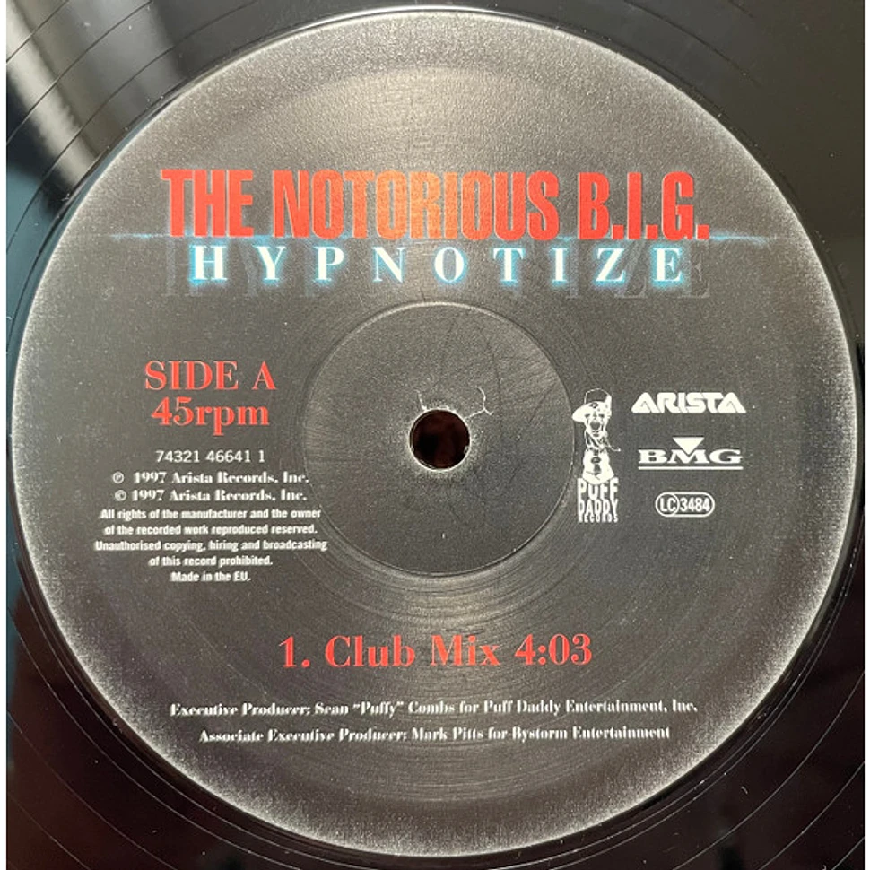 The Notorious B.I.G. - Hypnotize - Vinyl 12" - 1997 - UK - Original | HHV