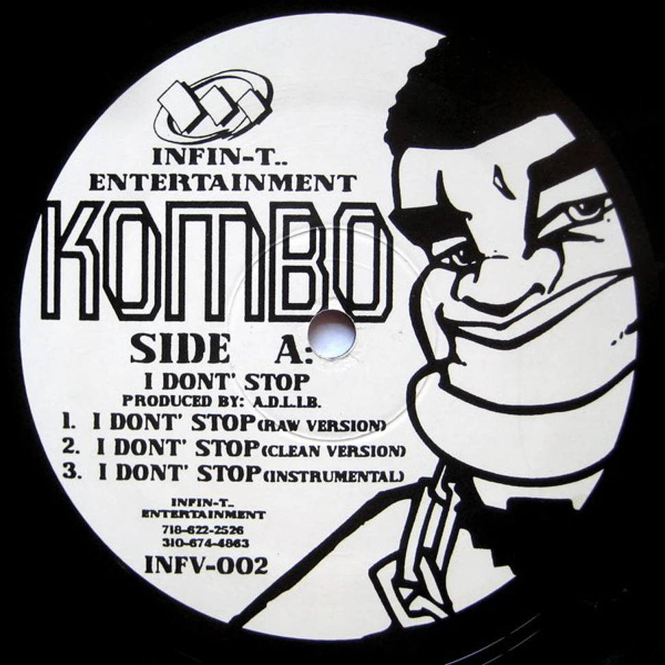 Kombo - I Don't Stop / Pop Shit