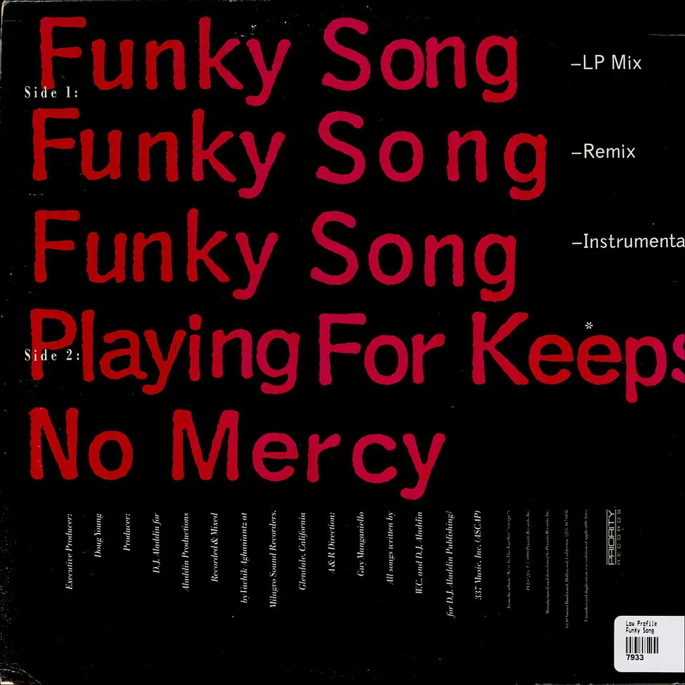 Low Profile - Funky Song / Playing For Keeps / No Mercy