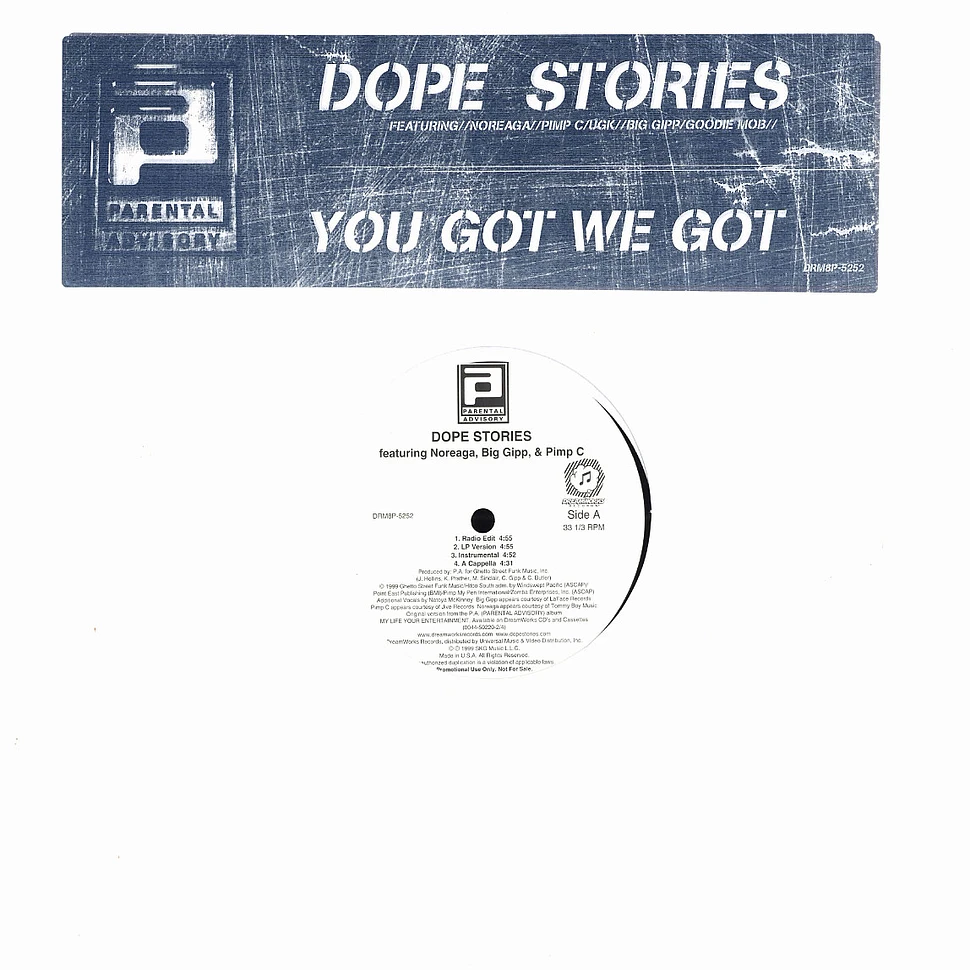 Parental Advisory - Dope stories feat. Noreaga & Goodie Mob