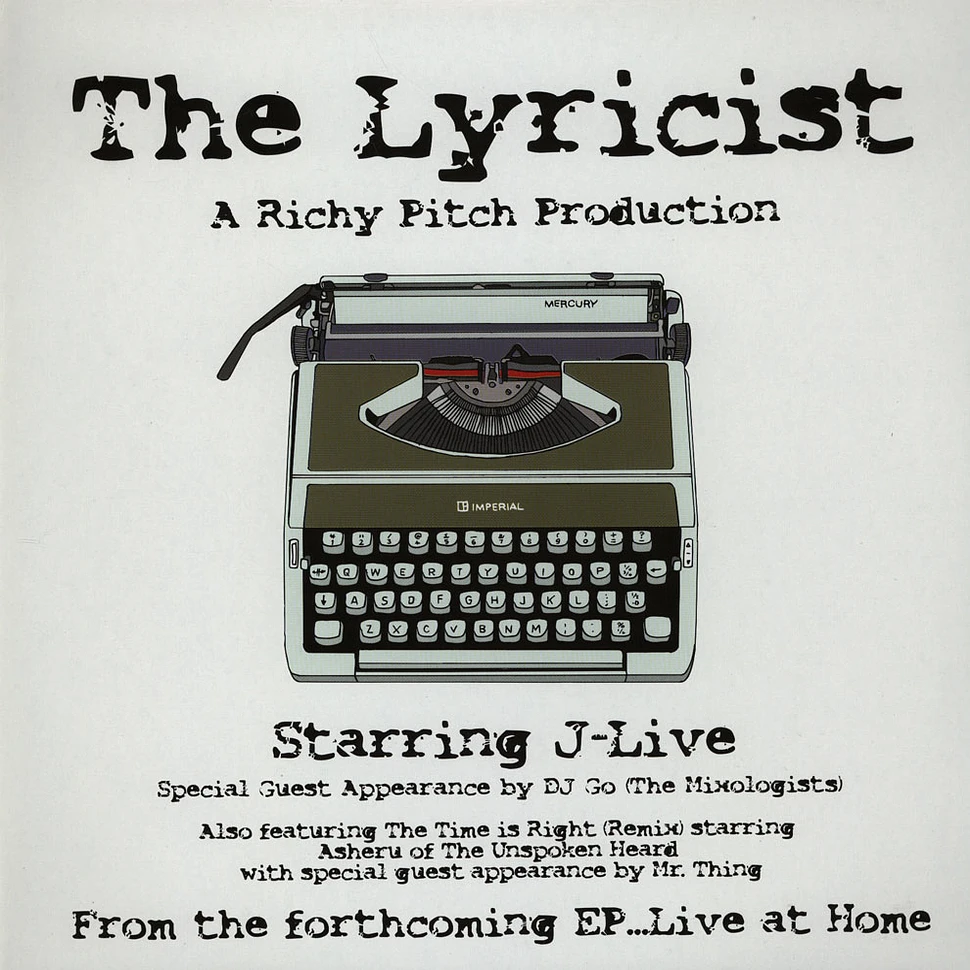 Richy Pitch - The lyricist feat. J-Live