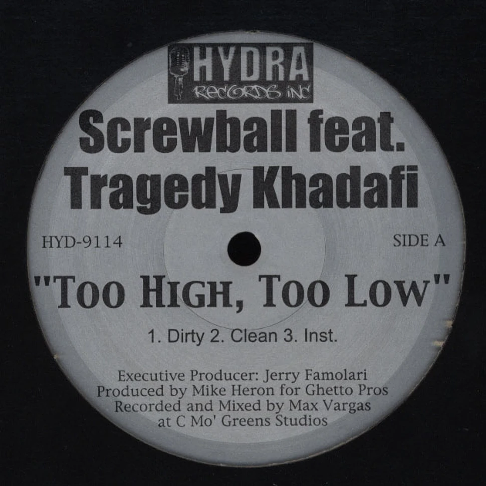 Screwball - Too high, too low