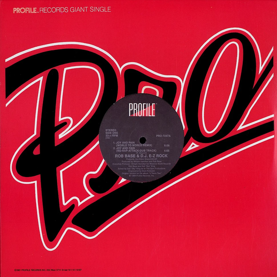 Rob Base & DJ E-Z Rock - Joy and pain remix
