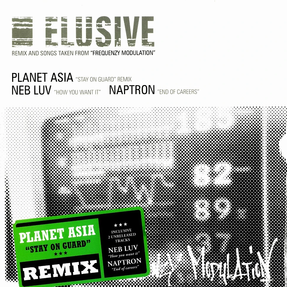 Planet Asia / Elusive - Stay On Guard Remix