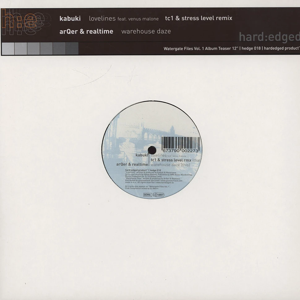 Kabuki / ArQer & Realtime - Lovelines remix feat. Venus Malone / warehouse daze