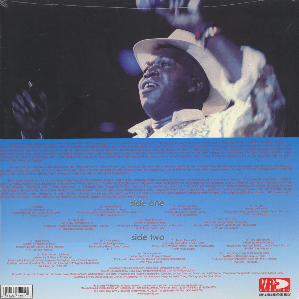 Barrington Levy - Too Experienced - The Best Of Barrington Levy