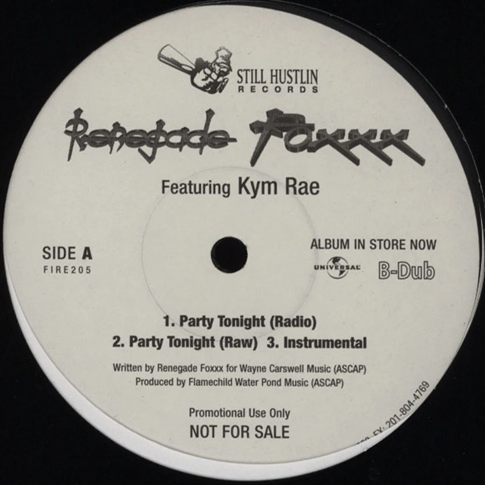 Renegade Foxxx - Party tonight feat. Kym Rae