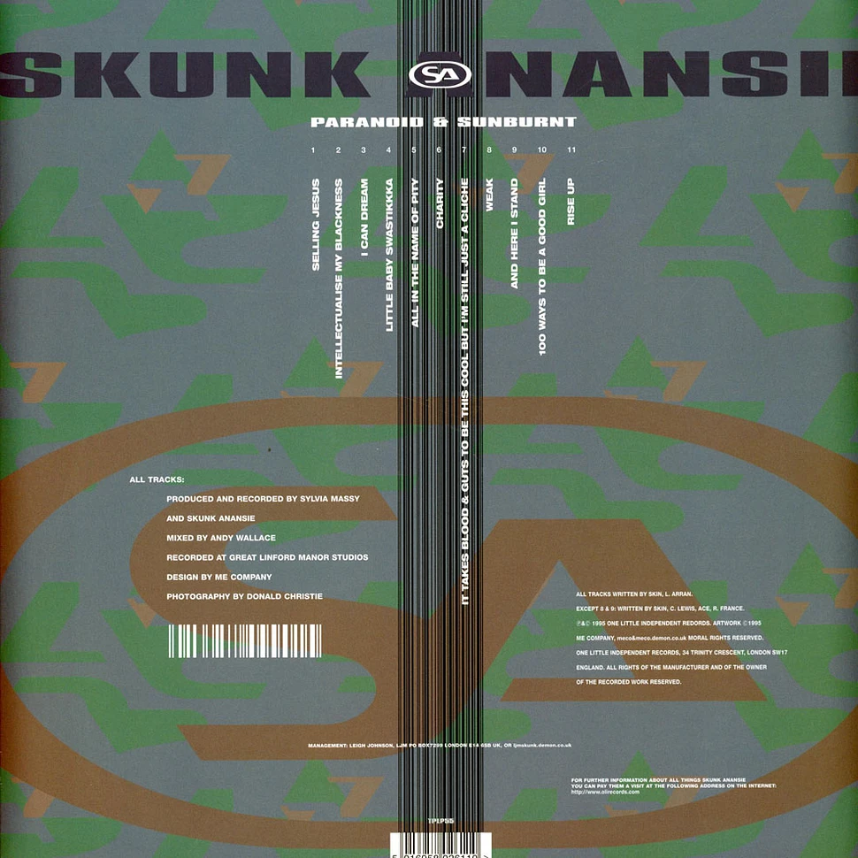 Skunk Anansie - Paranoid & sunburnt