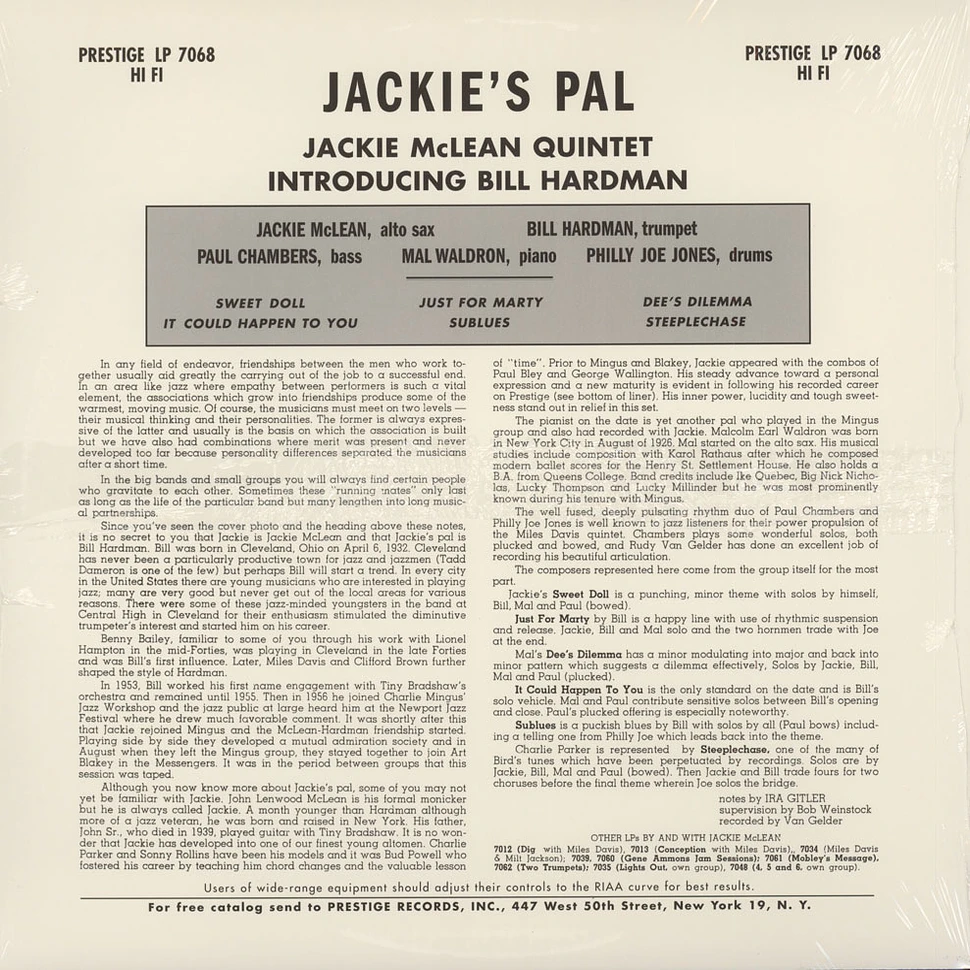 Jackie McLean Quintet - Jackies pal