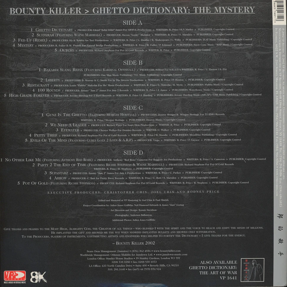 Bounty Killer - Ghetto Dictionary: The Mystery