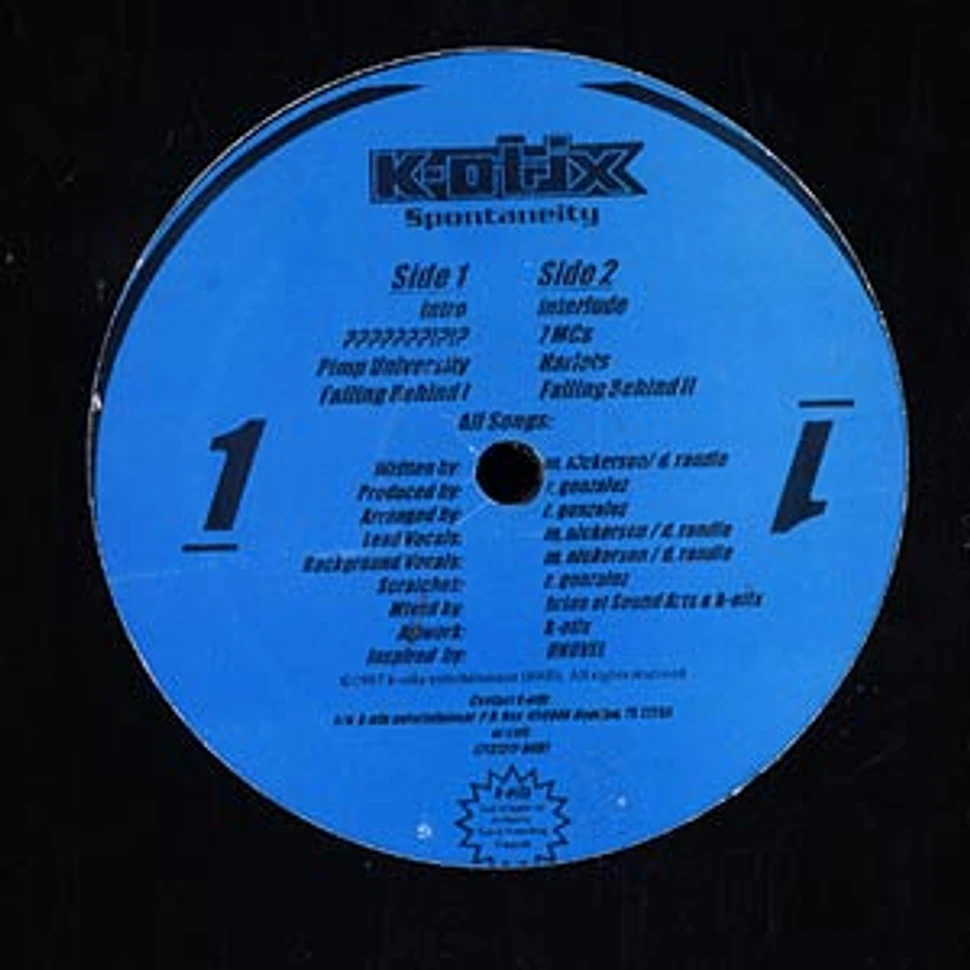 K-Otix - Spontaneity EP