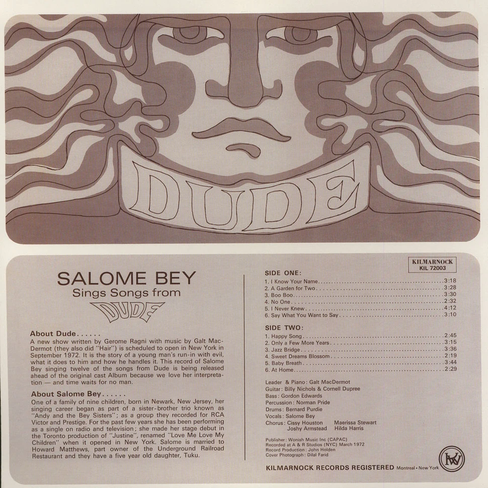 Salome Bey - Sings songs from Dude