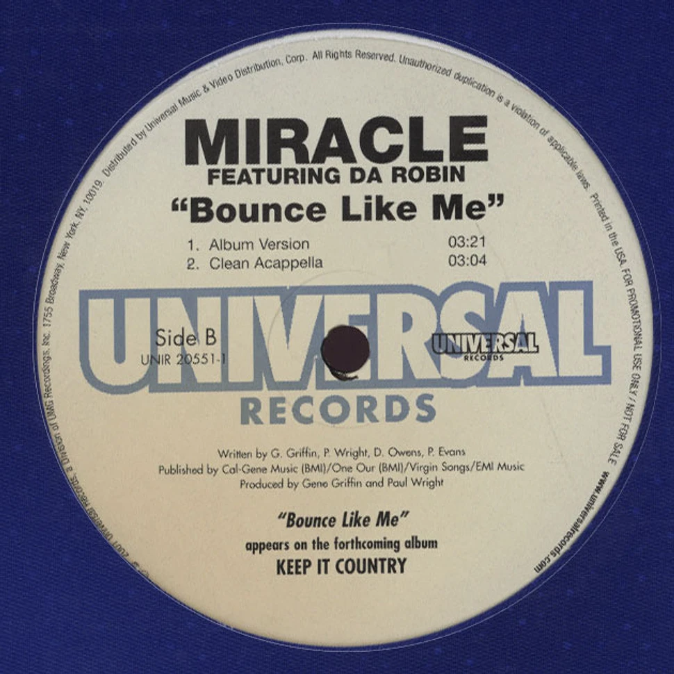 Miracle - Bounce like me feat. Da Robin