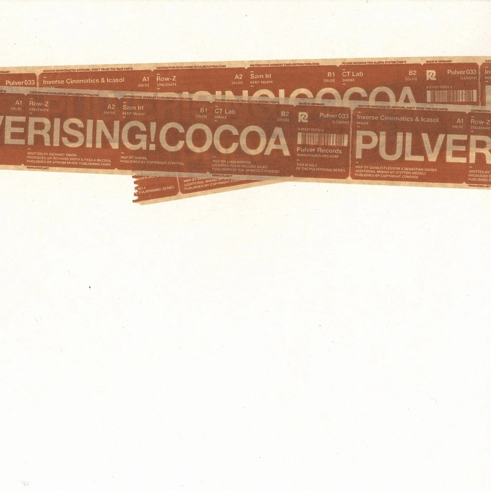 Pulver Records - Pulverising cocoa EP