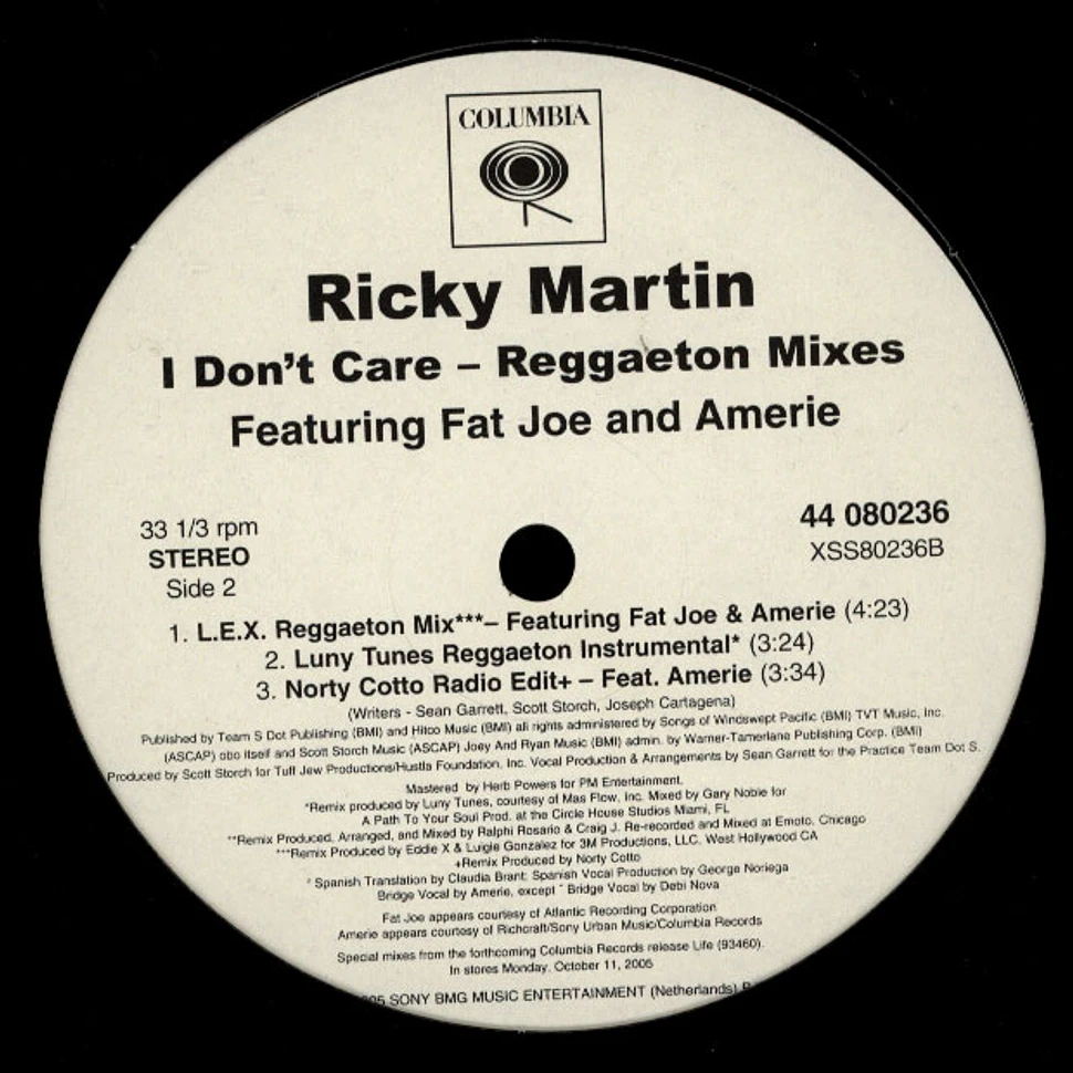 Ricky Martin - I Don't Care (Reggaeton Mixes)