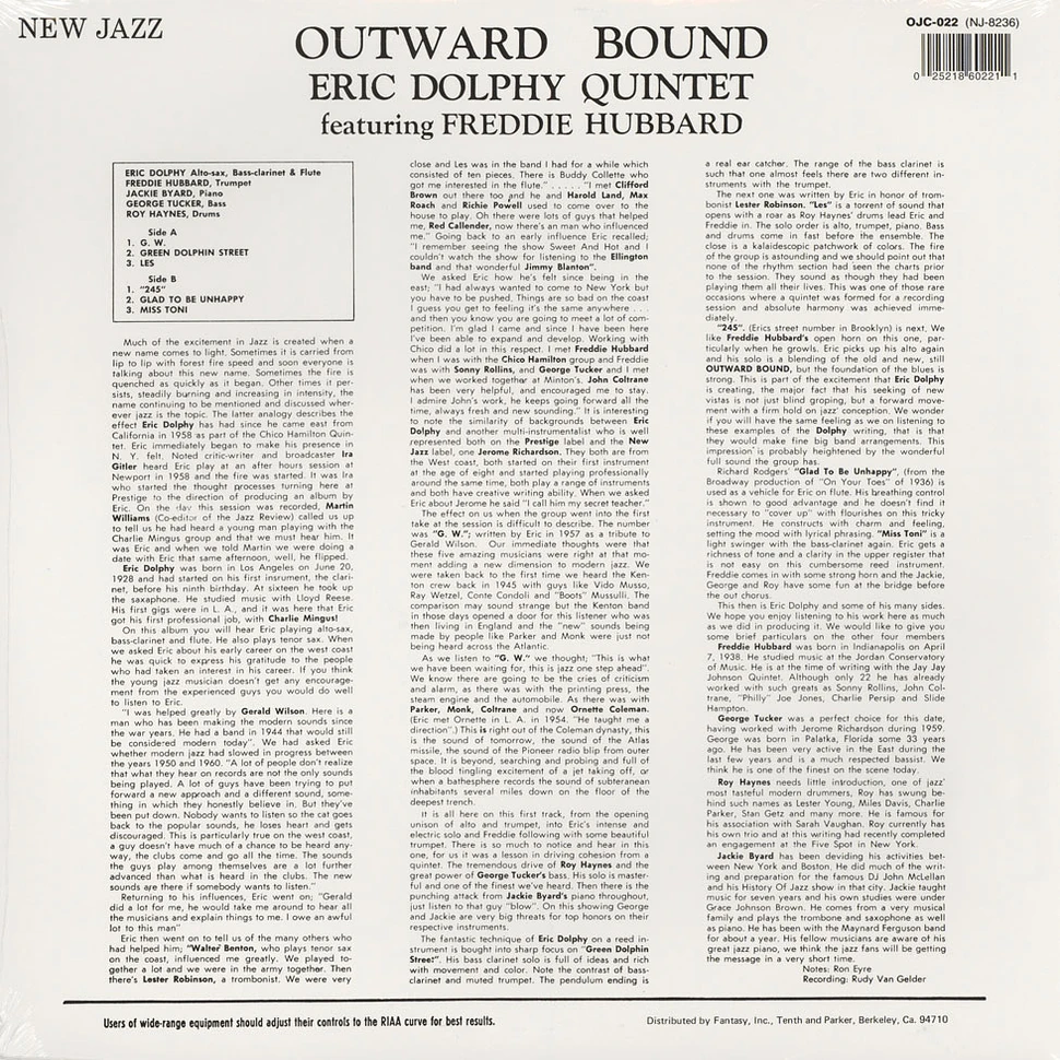 Eric Dolphy - Outward bound