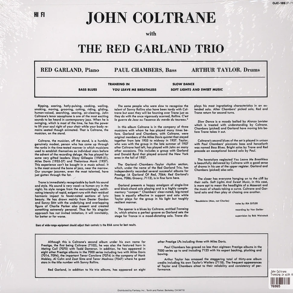 John Coltrane - Traneing in with the Red Garland Trio