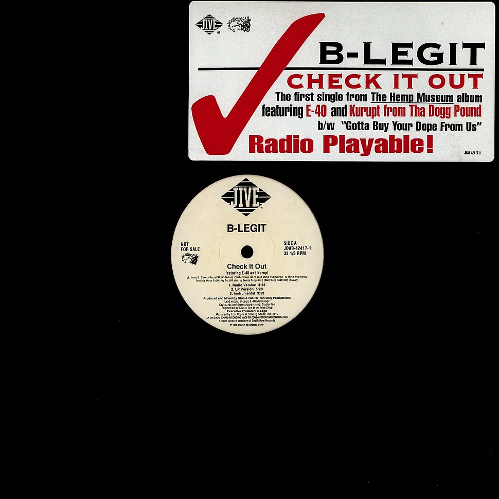 B-Legit - Check it out feat. E-40