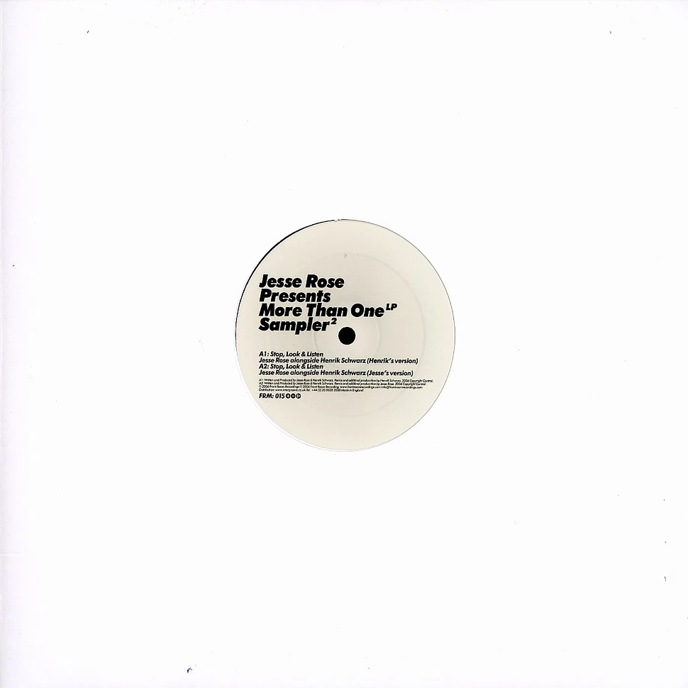 Jesse Rose - More than one LP sampler 2