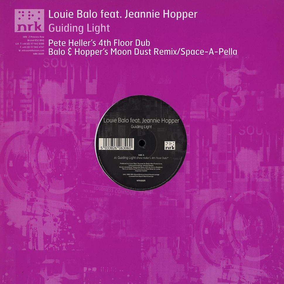 Louie Balo - Guiding light Pete Heller's 4th floor dub feat. Jeannie Hopper