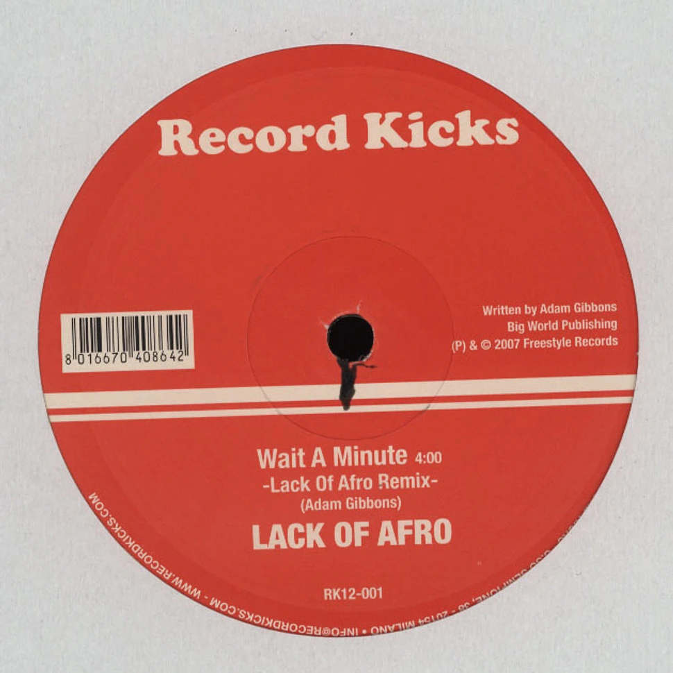 The Eddie Roberts Quintet / Lack Of Afro - Giorgio's brother Lack Of Afro remix / Wait a minute remix