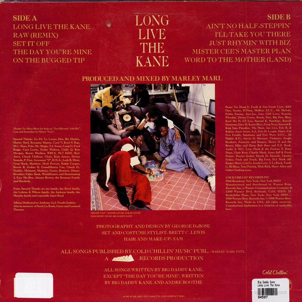 Big Daddy Kane - Long Live The Kane