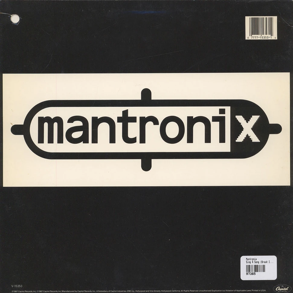 Mantronix - Sing A Song (Break It Down)