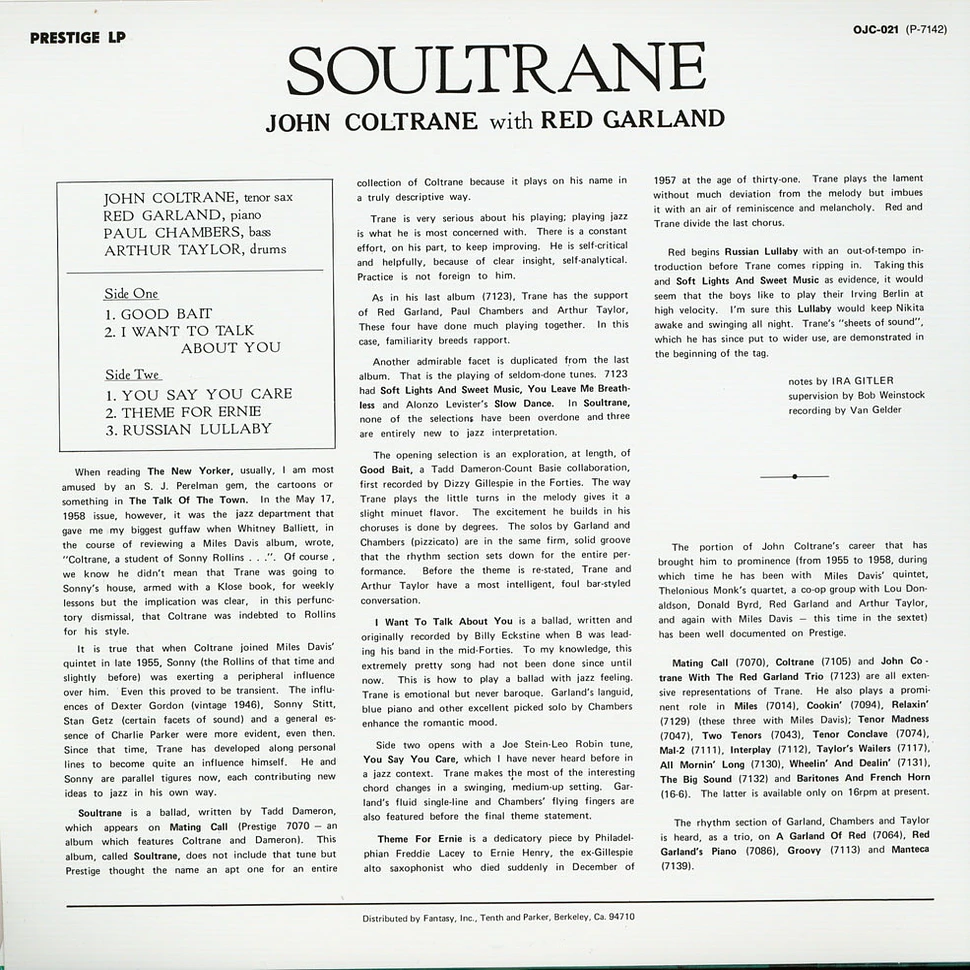 John Coltrane - Soultrane