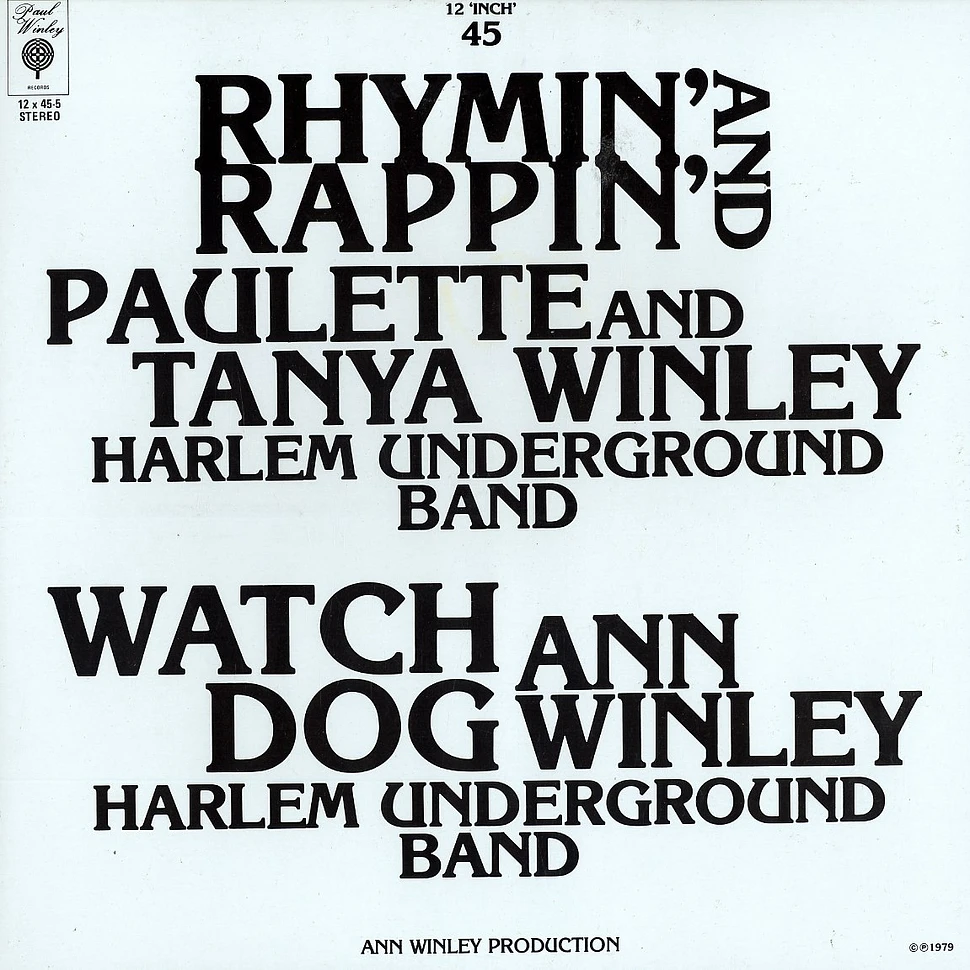 Paulette & Tanya Winley - Rhymin' and rappin'