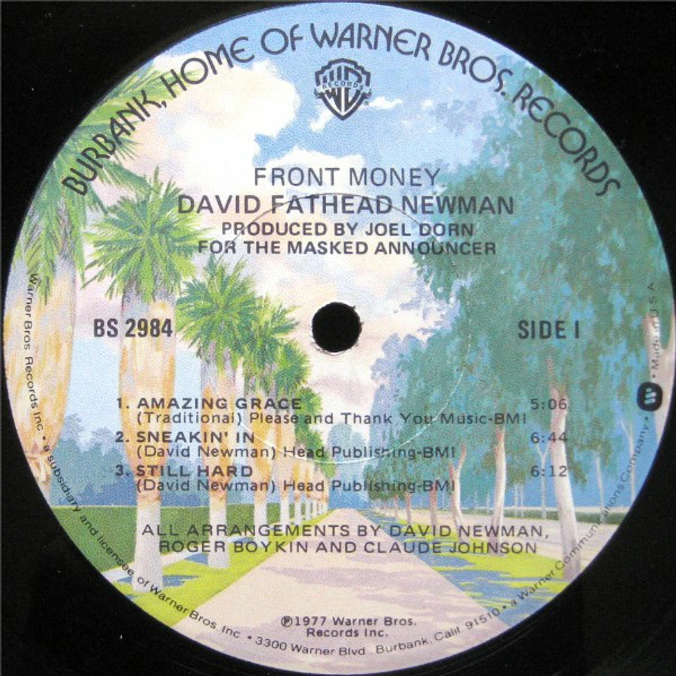 David "Fathead" Newman - Front Money