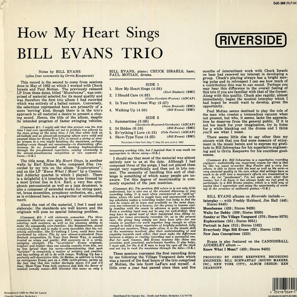 Bill Evans Trio - How my heart sings!